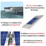 Kit Estrutura Suporte Fixador 2,20m para 1 Placa Solar Alumínio Inox Telha Fibro Ondulada Viga Metál - 9