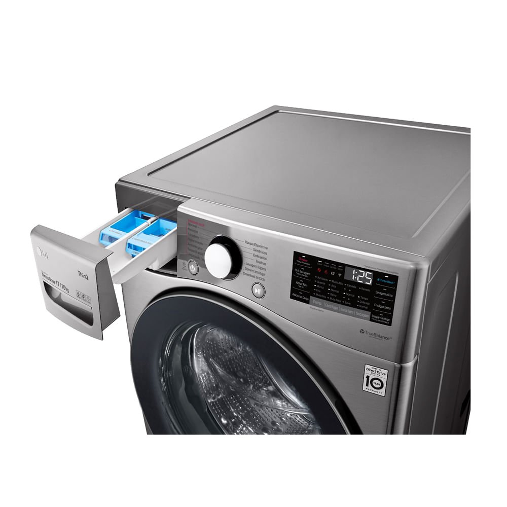 Lava e Seca Smart com Conectividade Wi-fi ThinQ® 17Kg LG WD17SV2S6BA ...