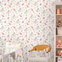 Ver imagem 2 de Papel de Parede Infantil - Passarinho Romântico Arte Destaque 2 Metros