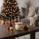 Ver mais imagens de Vela Aromática Decorativa Brilho de Natal com Pavio de Algodão e Cera de Coco 120GR Essência Premium