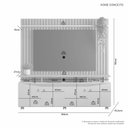 Ver imagem 3 de Estante Ripado para TV até 65 Polegadas MDF 169CMX191CM Conceito Candian Amarelo
