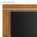 Ver imagem 5 de Estante Ripado para TV até 65 Polegadas MDF 169CMX191CM Conceito Candian Amarelo