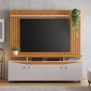 Estante para Tv até 65 Polegadas Painel Ripado em MDF Conceito Candian