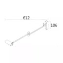 Ver imagem 2 de Arandela Spotline 1163/1 Zigo C/interruptor 11x62cm Alumínio Champagne 2xmr11