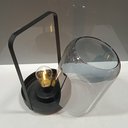 Ver imagem 5 de Castiçal Decorativo Porta Vela Home&co Metal 24x15x15cm Fume
