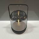 Ver imagem 2 de Castiçal Decorativo Porta Vela Home&co Metal 24x15x15cm Fume