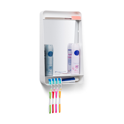 ARMARIO BASICO TOALETE PLASTICO BRANCO ABERTO 6100 PRIMAFER