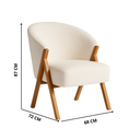 Ver imagem 6 de Kit 2 Poltrana Veludo Consultorio Moderna Pes de Madeira