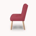 Ver imagem 3 de Cadeira Confortavel Jantar Luna Suede Vermelho para Quarto Sala Recepção.