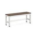 Ver imagem 2 de Banco Reforçado em Aço e Madeira Plástica Escritório