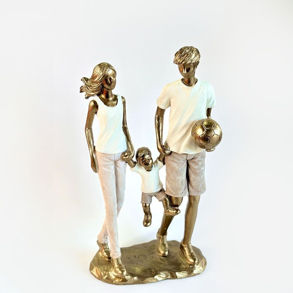 Escultura Família Casal com Seu Filho