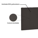 Ver imagem 3 de Cabeceira Painel Arizona Para Cama Box Queen 160 cm Suede Café - D’Rossi
