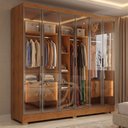 Ver imagem 2 de Guarda Roupas Casal 6 Portas Reflecta com LED 4 Gavetas Mavie