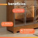 Ver imagem 5 de Guarda Roupas Casal 6 Portas Reflecta com LED 4 Gavetas Mavie
