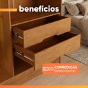Ver imagem 7 de Guarda Roupas Casal 6 Portas Reflecta com LED 4 Gavetas Mavie