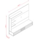 Ver imagem 4 de Bancada Suspensa Frizz Select Tvs até 50” Cumaru Opala 280140 Madetec