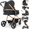 Carrinho de Bebe Moises com Bebe Conforto Galzerano Ivy Gold - 2