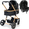 Carrinho de Bebe Moises com Bebe Conforto Galzerano Ivy Gold - 1