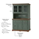 Ver imagem 5 de Cristaleira Arca e Oratório 6 Portas 2 Gavetas Manchester 2003 Linz Móveis