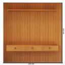 Ver imagem 3 de Painel para TV até 60 Polegadas Ripado MDF 250CMX229CM Royale Naturale Yescasa