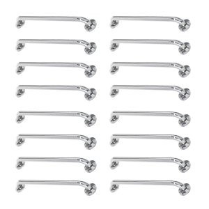 Alça de Apoio Barra Inox 40cm Kit 16 Unidades Idoso Cadeirante Deficiente Banheiro Box Segurança Cor