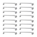 Ver imagem 1 de Alça de Apoio Barra Inox 40cm Kit 16 Unidades Idoso Cadeirante Deficiente Banheiro Box Segurança Cor