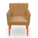 Ver imagem 4 de Kit com 2 Poltronas Cadeiras Elegante Confortável e Reforçada para Sala Carol Suede