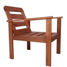 Conjunto para Jardim com 1 Sofá 2 Poltronas 1 Mesa de Centro Madeira Maciça Cairo sem Almofadinha - 8