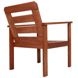 Conjunto para Jardim com 1 Sofá 2 Poltronas 1 Mesa de Centro Madeira Maciça Cairo sem Almofadinha - 9