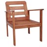 Conjunto para Jardim com 1 Sofá 2 Poltronas 1 Mesa de Centro Madeira Maciça Cairo sem Almofadinha - 13