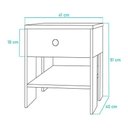Ver imagem 3 de Mesa de Cabeceira Preta 50 X 40cm