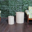 Ver imagem 2 de kit 2 Vasos para plantas Grid Coluna BGPLASTICOS V18M2 ROSA 022