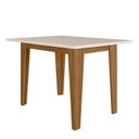 Ver imagem 6 de Conjunto Mesa de Jantar Kate 120cm 4 Cadeiras Jade Revestidas em Suede Cavalho/Bege/Off White