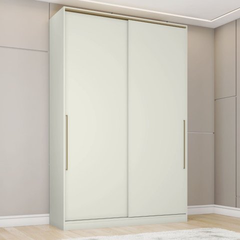 Guarda-roupa Modulado 158,5cm 2 Portas de Correr Seletto Henn - Areia Hp