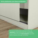 Ver imagem 4 de Guarda-roupa Modulado 158,5cm 2 Portas de Correr Seletto Henn - Areia Hp