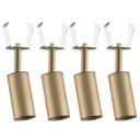 Ver imagem 1 de Conjunto 4 Spots Embutido Dourado em Alumínio Iluminação Bivolt Lâmpada MR11 Neo Dital