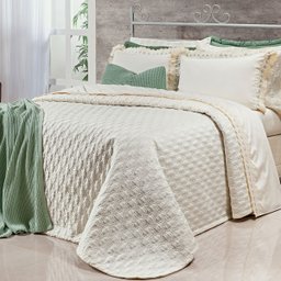 Cobre Leito Clássico Palha Super King 400 Fios Egípcio 100% Algodão 3 Peças - 1