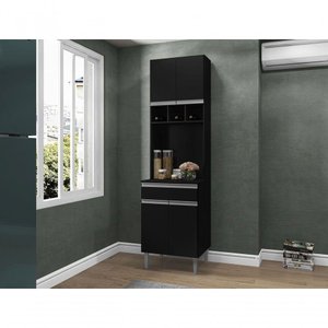 Paneleiro Duplo Balcão Compacto Andreia Preto