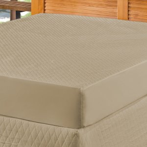 Capa Protetor de Colchão Queen Impermeável Box Caqui