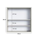 Ver imagem 4 de Espelheira de Banheiro com 2 Portas e Nicho 60cm Multimóveis Crart-EPL004 Arenas