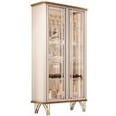 Ver imagem 1 de Cristaleira para Sala de Jantar Bar Adega Led 02 Portas Síria B01 Cinamomo Off White - Lyam