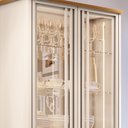 Ver imagem 6 de Cristaleira para Sala de Jantar Bar Adega Led 02 Portas Síria B01 Cinamomo Off White - Lyam