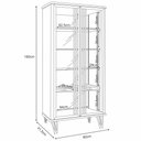 Ver imagem 5 de Cristaleira para Sala de Jantar Bar Adega Led 02 Portas Síria B01 Cinamomo Off White - Lyam