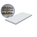 Ver imagem 2 de 1 Prateleira Branca 30X15 Com Suporte Flutuante Mdf Organizadora Decoração Cozinha Quarto Banheiro