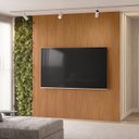 Ver imagem 4 de Painel Ripado para TV até 84 Polegadas 100% MDF 219cmx250cm Modular 2.2 Marrom Nature Fosco