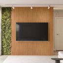 Ver imagem 1 de Painel Ripado para TV até 84 Polegadas 100% MDF 219cmx250cm Modular 2.2 Marrom Nature Fosco