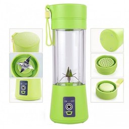 Mini Liquidificador Mixer Juice Usb Verde - 3