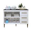 Ver mais imagens de Lavanderia Petrópolis Balcão 2 Portas 3 Gavetas Kaiki Móveis Branco