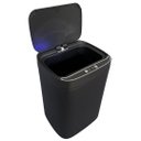 Ver imagem 1 de Lixeira Inteligente Automática Preta com Sensor e Led 13l
