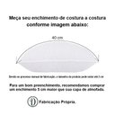 Ver imagem 2 de Kit 4 Refis Enchimento para Almofada Redonda em Fibra Siliconada 40 Cm